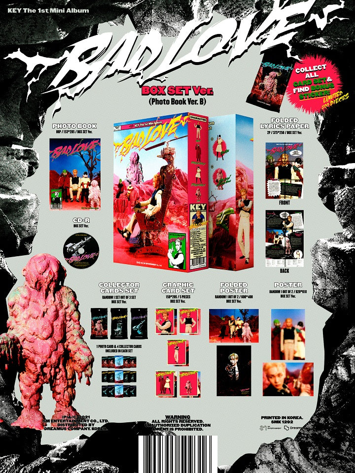 [SOLD OUT] 키 (Key) - BAD LOVE (1ST 미니앨범) BOX SET Ver.