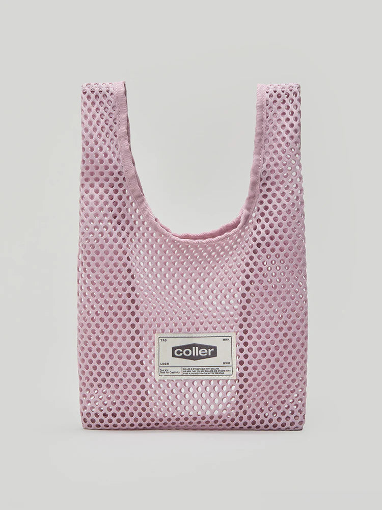 ** COLLER- COLLER Mesh Mini Tote Bag Shade Down pink