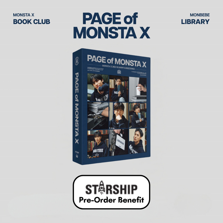 [Pre-Order] Monsta X - 2025 Season's Greetings "Page of Monsta X" + Pre-Order Benefit