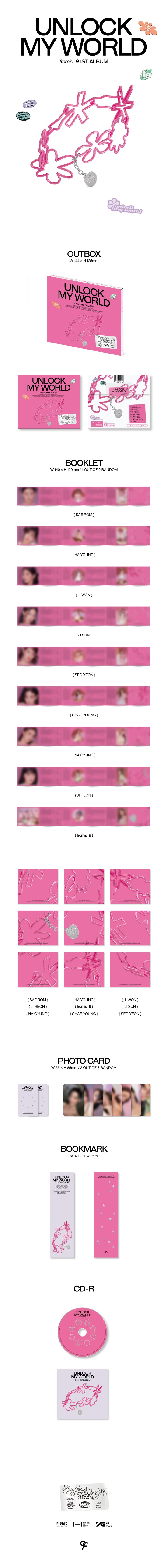 [SOLD OUT] 프로미스나인 (fromis_9) - Unlock My World (1st Album) [Compact ver.]