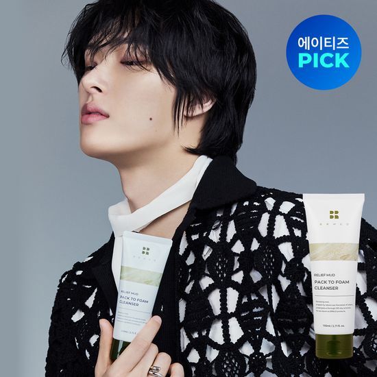 **Ateez PICK - Bialmud Relief Mud Pack to Foam Cleanser 110 ml