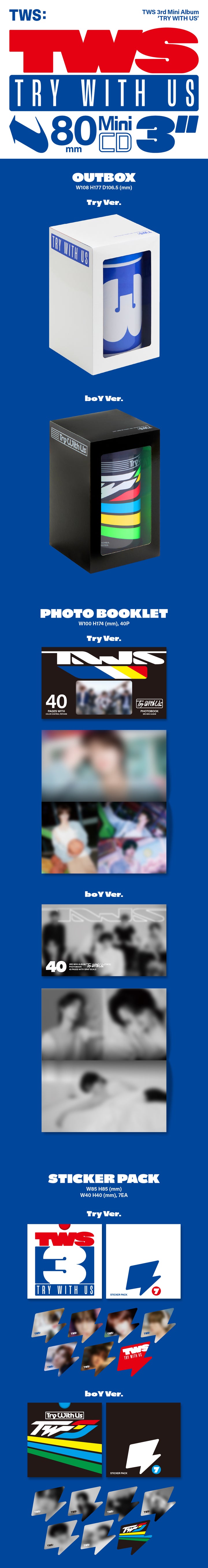 [B2B] TWS - 3rd Mini Album [TRY WITH US] / 투어스 (TWS) - 미니 3집 [TRY WITH US]