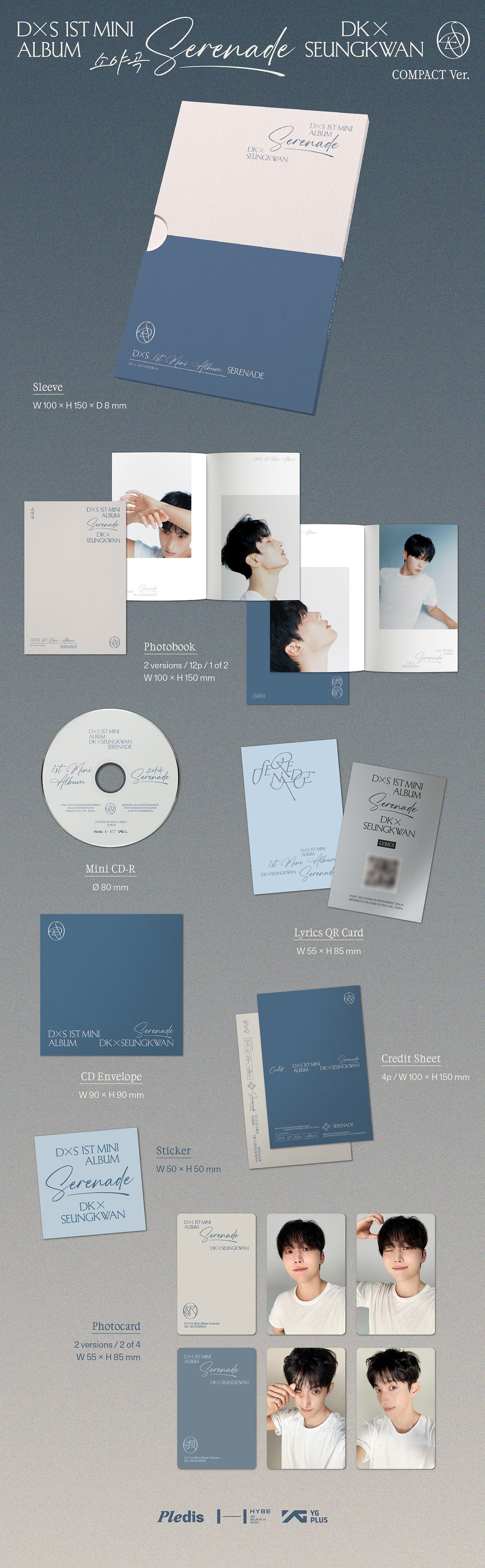 [B2B] SEVENTEEN - Mini Album Vol. 1 [Serenade] COMPACT Ver. / [쇼핑몰] 도겸X승관 (SEVENTEEN) - 미니 1집 [소야곡] COMPACT Ver.