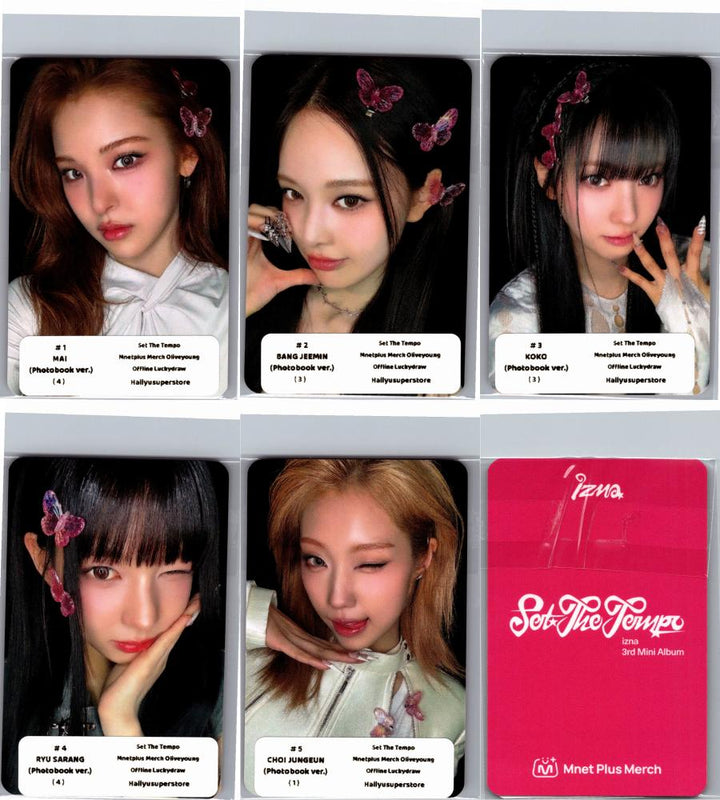 IZNA "SET THE TEMPO" - Olive Young Lucky Draw Event Photocard (Photobook ver.) [26.06.09]