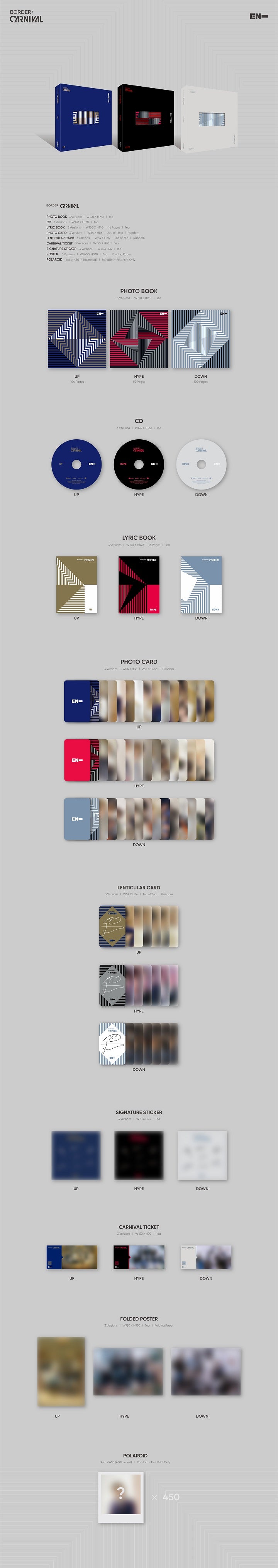 [SOLD OUT] [쇼핑몰]엔하이픈 (ENHYPEN) - BORDER : CARNIVAL