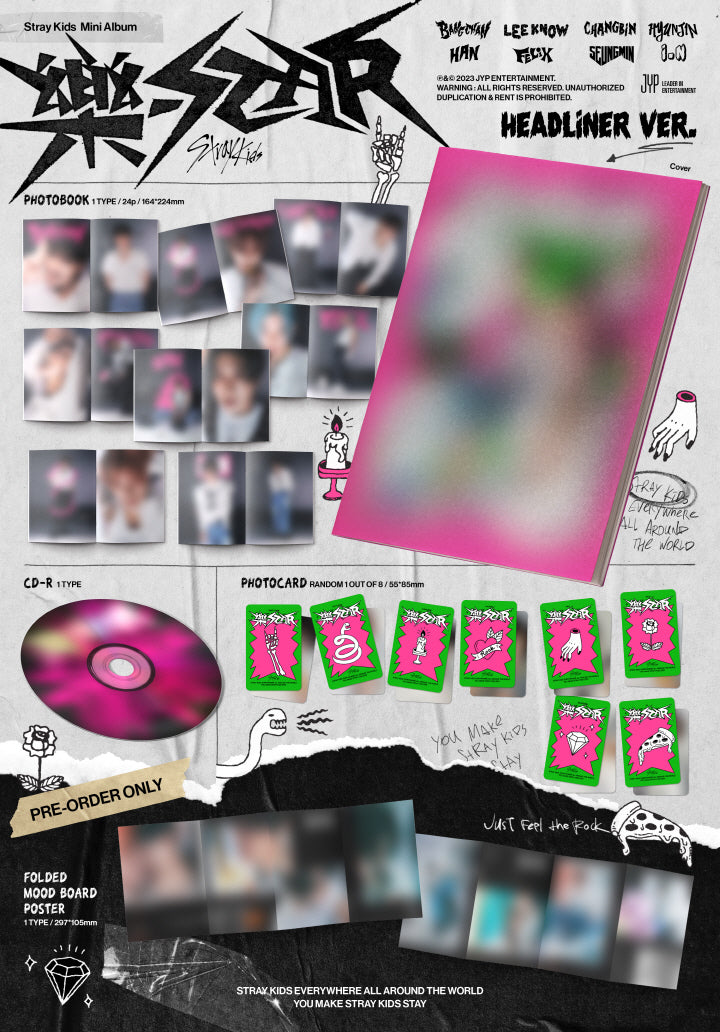 [SOLD OUT] 스트레이 키즈 (STRAY KIDS) - 樂-STAR (HEADLINER VER.)