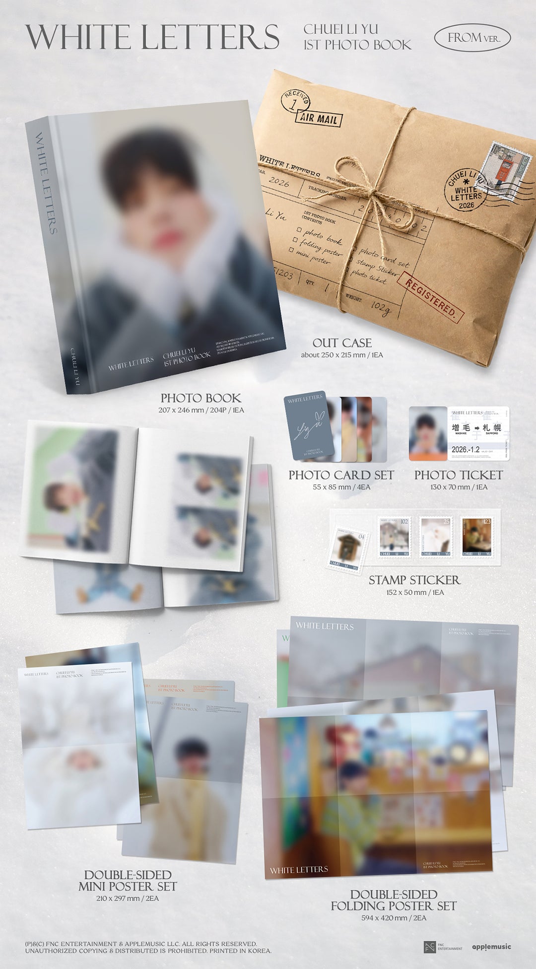 [B2B] CHUEI LI YU - 1st PHOTO BOOK [WHITE LETTERS] (FROM ver.) / [쇼핑몰] 최립우 (CHUEI LI YU) - 1st PHOTO BOOK [WHITE LETTERS] (FROM ver.)