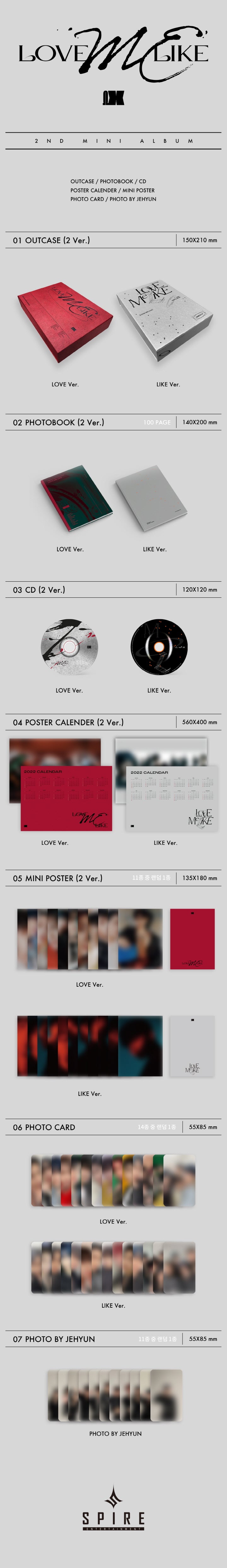 [B2B] OMEGA X - LOVE ME LIKE (2nd Mini Album) / 오메가엑스 (OMEGA X) - LOVE ME LIKE (2ND 미니앨범)