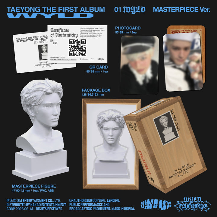 [B2B] TAEYONG - Vol. 1 [WYLD] (Masterpiece Ver.) (Limited Edition) / [쇼핑몰] 태용 (TAEYONG) - 정규 1집 [WYLD] (Masterpiece Ver.) (Limited)