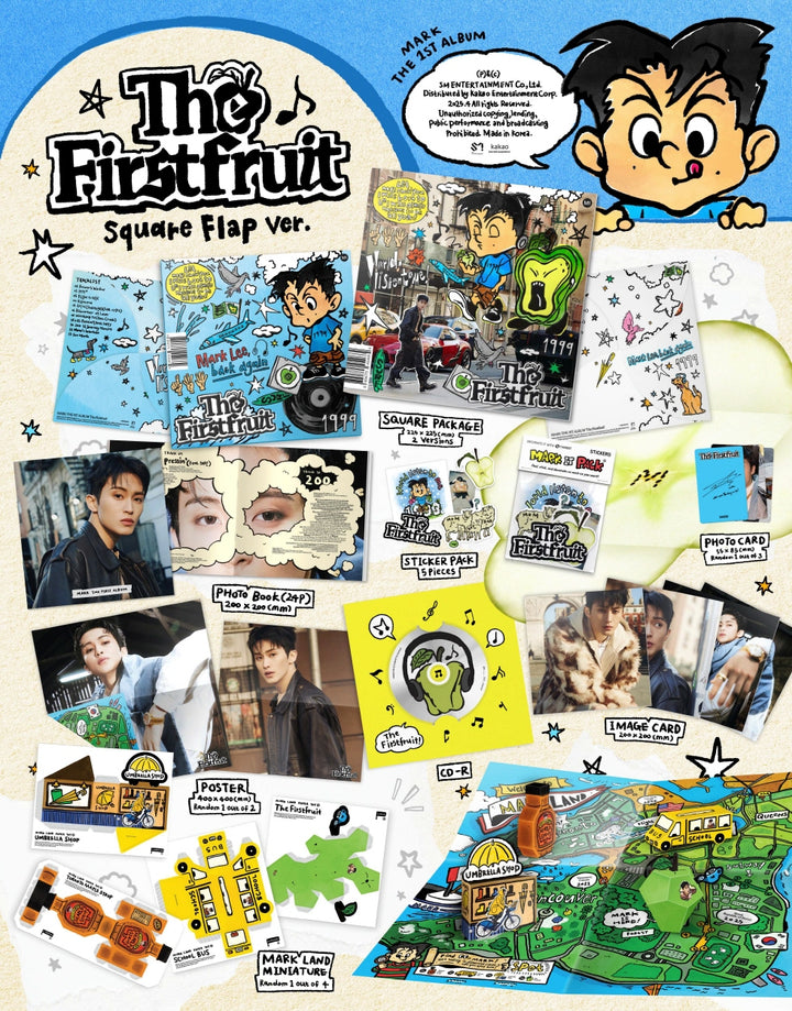 [B2B] MARK - Vol. 1 [The Firstfruit] (Square Flap Ver.) / [쇼핑몰]마크 - 정규 1집 [The Firstfruit] (Square Flap Ver.)