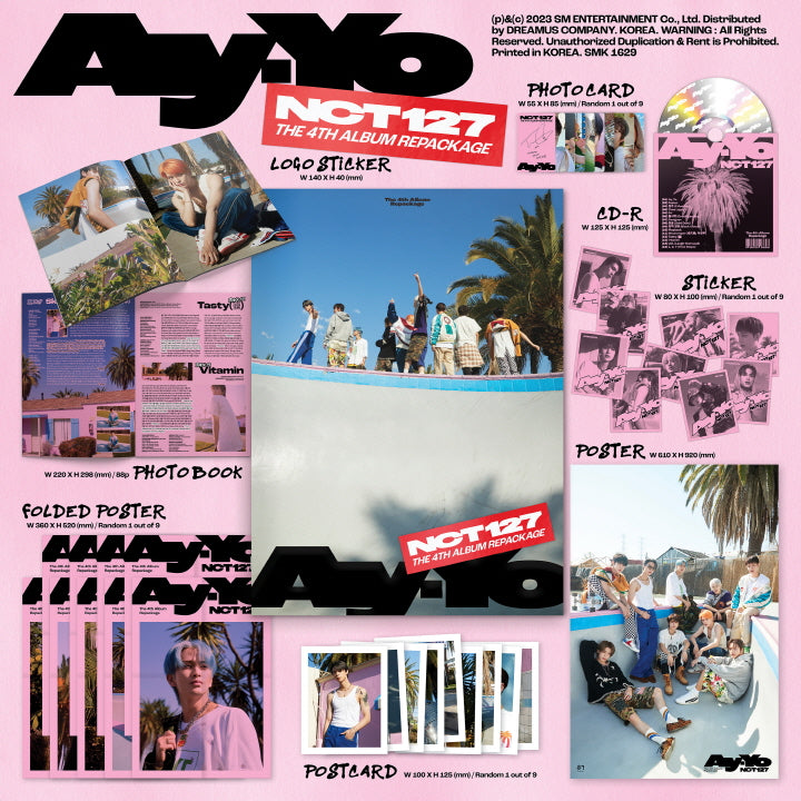[SOLD OUT] 엔시티 127 (NCT 127) - 정규 4집 리패키지 ’Ay-Yo’ (A Ver.)