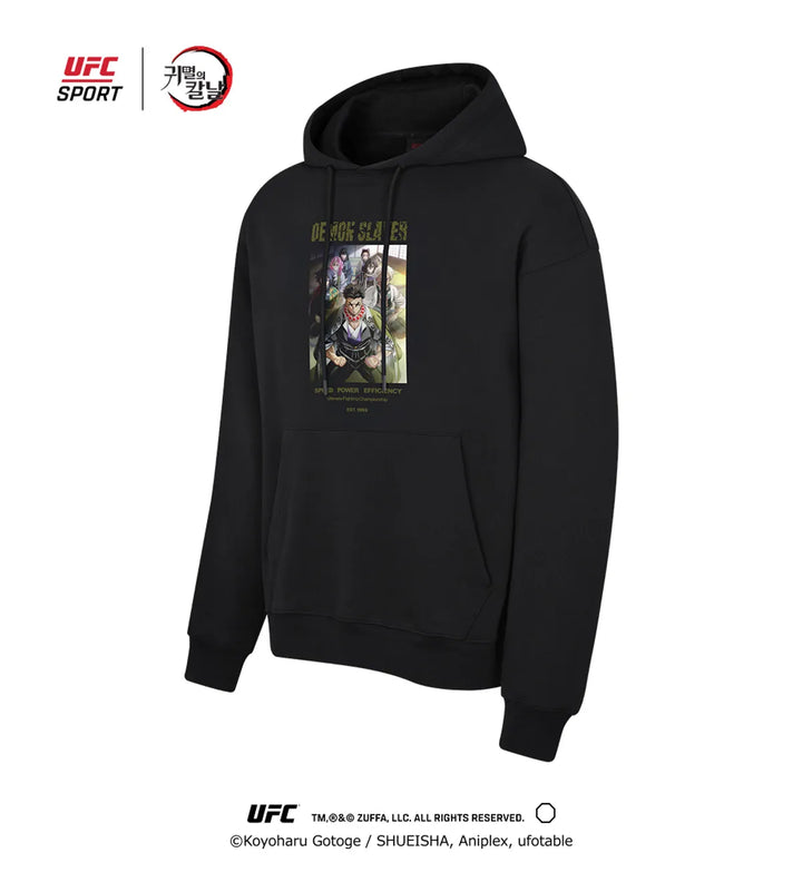 Demon Slayer: Kimetsu no Yaiba - Visual Relaxation Hooded T-Shirt Black