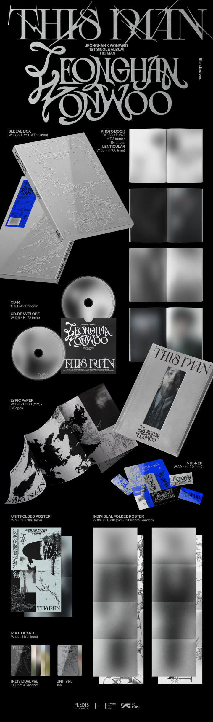 [B2B] SEVENTEEN Jeonghan X Wonwoo - Vol. 1 [THIS MAN] / [음반사 도매] 정한X원우 (SEVENTEEN) - 싱글 1집 [THIS MAN]