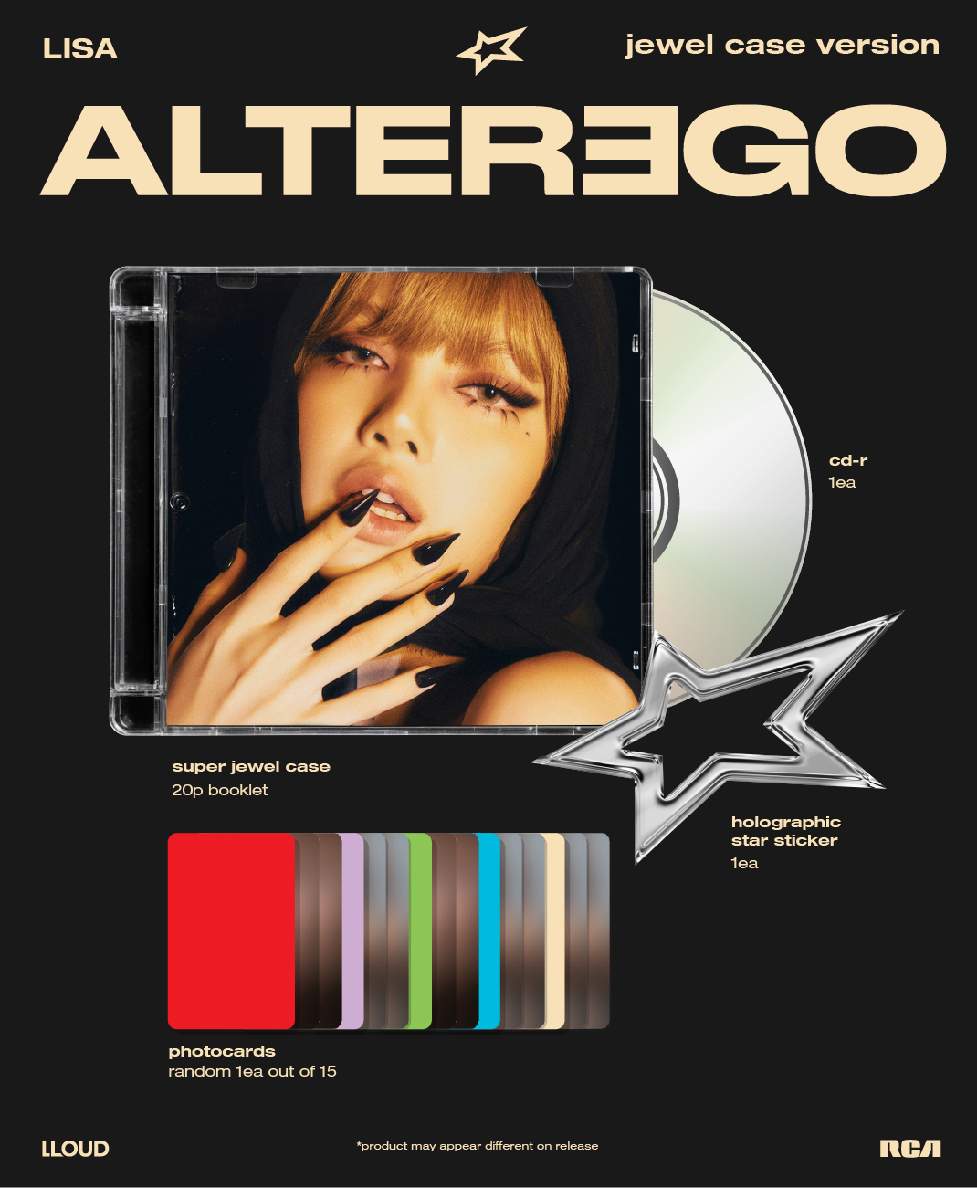 [B2B] LISA (BLACKPINK) - Alter Ego (Jewel Case Ver.) / 리사 (LISA) - Alter Ego (jewel case)
