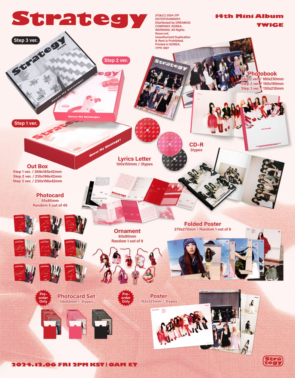 [SOLD OUT] 트와이스 (TWICE) - 미니 14집 [STRATEGY] * 2버전,3버전만 가능
