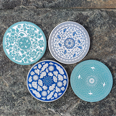 ** traditional Korean pattern coaster