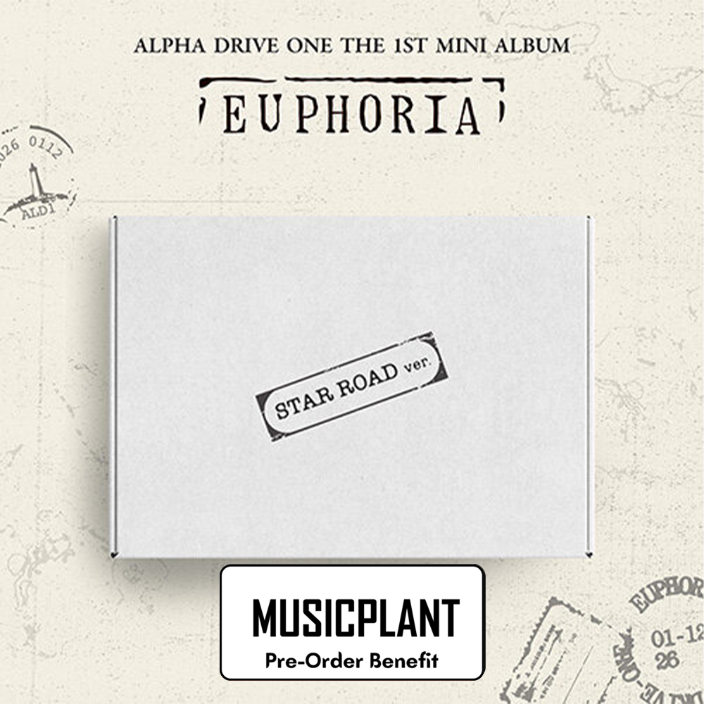 **[Pre-Order] ALPHA DRIVE ONE - 1st Mini Album 'EUPHORIA' + Pre-Order Benefit  (STAR ROAD Ver.)(Choose Version)