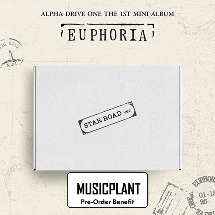 **[Pre-Order] ALPHA DRIVE ONE - 1st Mini Album 'EUPHORIA' + Pre-Order Benefit  (STAR ROAD Ver.)(Choose Version)