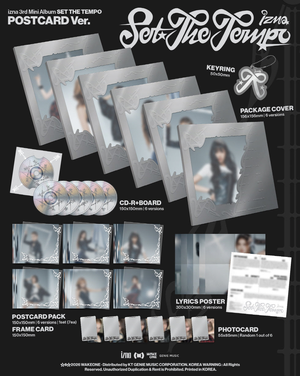 [B2B] IZNA (이즈나) - Mini Album Vol. 3 [SET THE TEMPO] POSTCARD Ver. (Random Ver.) / [쇼핑몰] izna (이즈나) - 미니 3집 [SET THE TEMPO] POSTCARD Ver. 랜덤