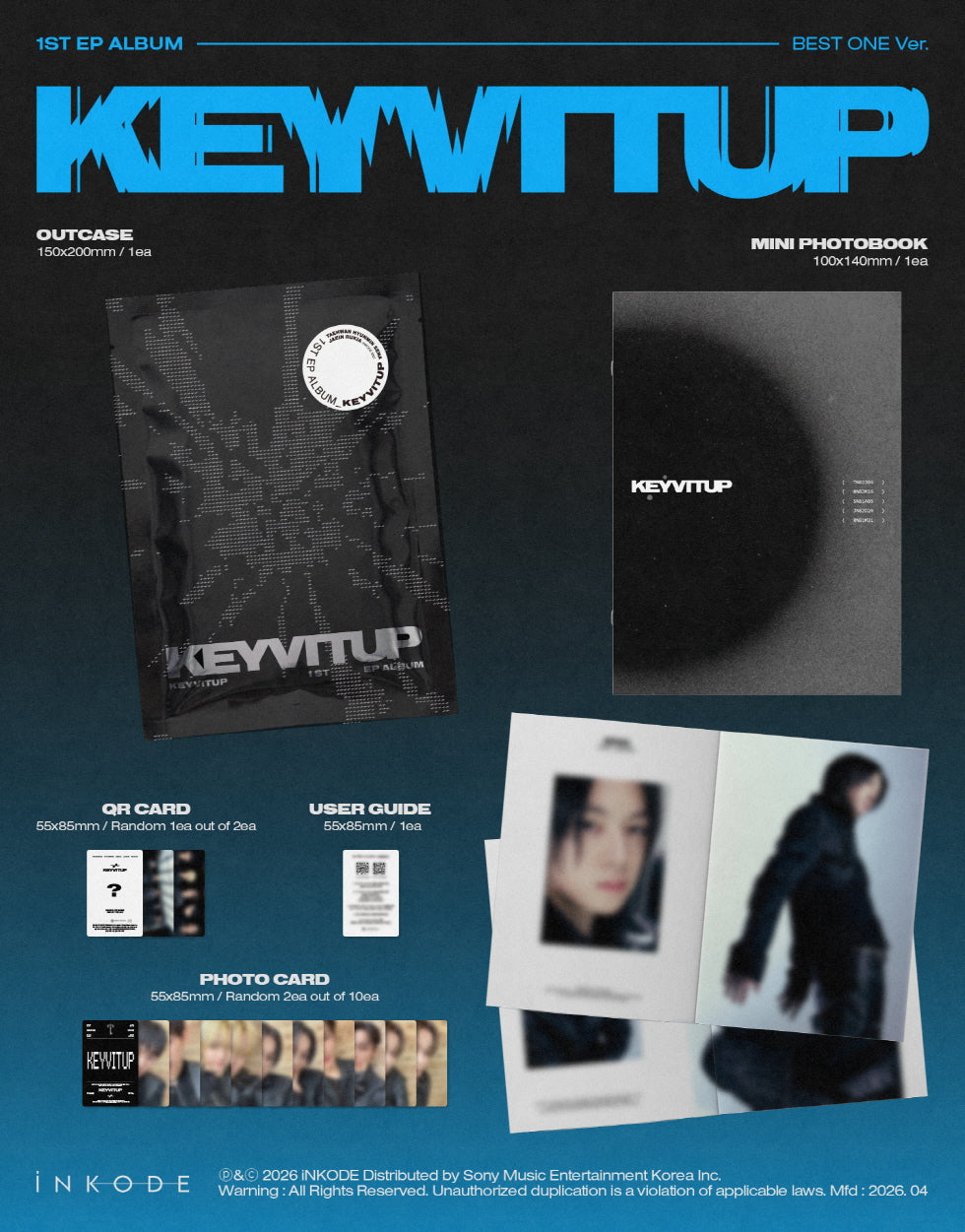 [SOLD OUT] [쇼핑몰] KEYVITUP (키빗업) - EP 1집 [KEYVITUP] (BEST ONE VER.) (플랫폼)