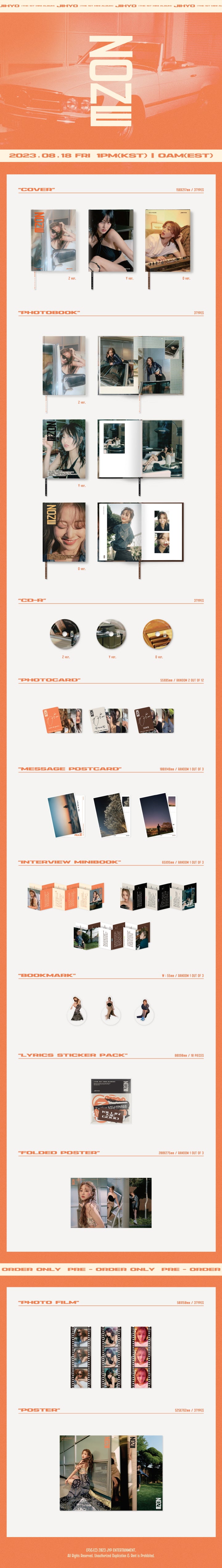 [B2B] JIHYO (TWICE) - ZONE (1st Mini Album) / (버전 안맞음) 지효 (TWICE) - ZONE (1ST 미니앨범)