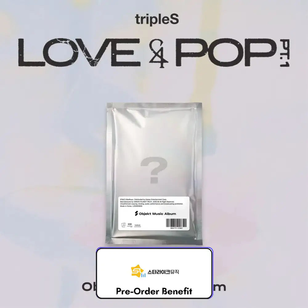 [PRE-ORDER] TripleS - "LOVE&amp;POP" pt.1 (Objekt Music Album) + Pre-Order Benefit (Choose Version)