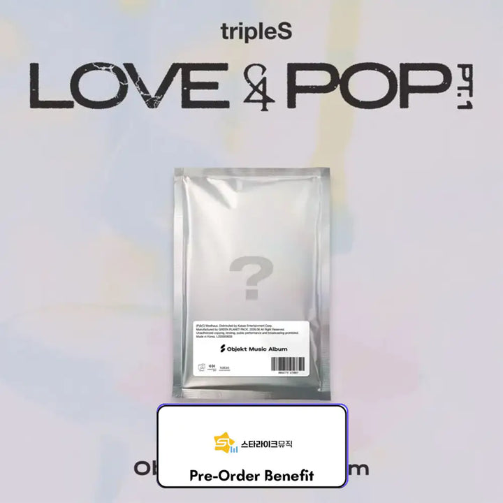 [PRE-ORDER] TripleS - "LOVE&amp;POP" pt.1 (Objekt Music Album) + Pre-Order Benefit (Choose Version)