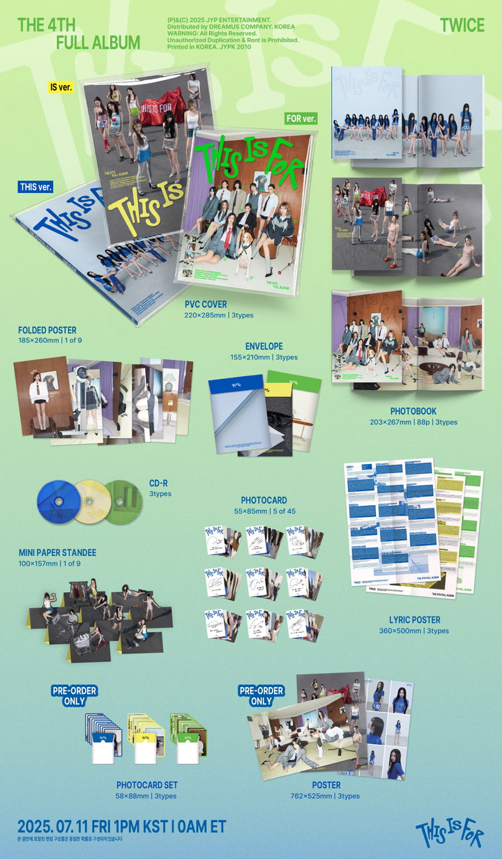 [B2B] TWICE - Vol. 4 [THIS IS FOR] (THIS Ver. / IS Ver. / FOR Ver.) / [쇼핑몰] 트와이스 (TWICE) - 정규 4집 [THIS IS FOR] (THIS ver. / IS ver. / FOR ver.)