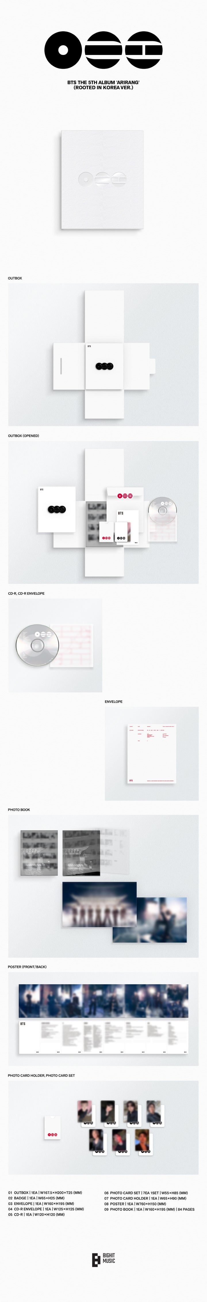 [B2B] BTS - ARIRANG (Rooted in Korea Ver. / Rooted in Music Ver.) / (music. ver) 방탄소년단 - ARIRANG