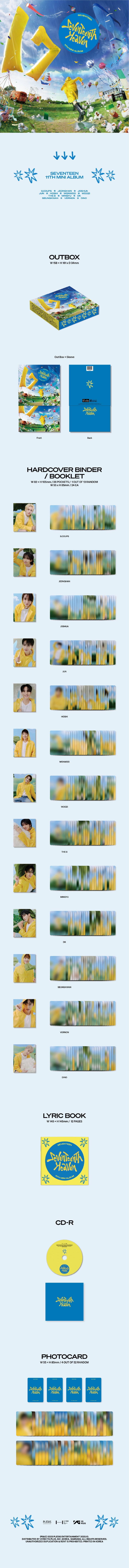 [SOLD OUT] 세븐틴 - 미니앨범 11집 [SEVENTEENTH HEAVEN] Carat Ver