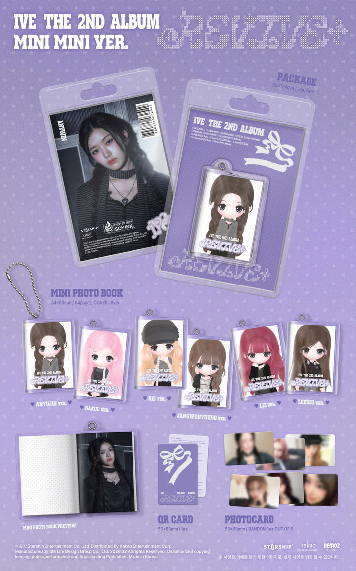 [B2B] IVE - 2nd Mini Album [REVIVE+] (MINI MINI Ver.) (Limited Edition) / [쇼핑몰] 아이브 (IVE) - 2집 [REVIVE+] (MINI MINI ver.) (한정반)