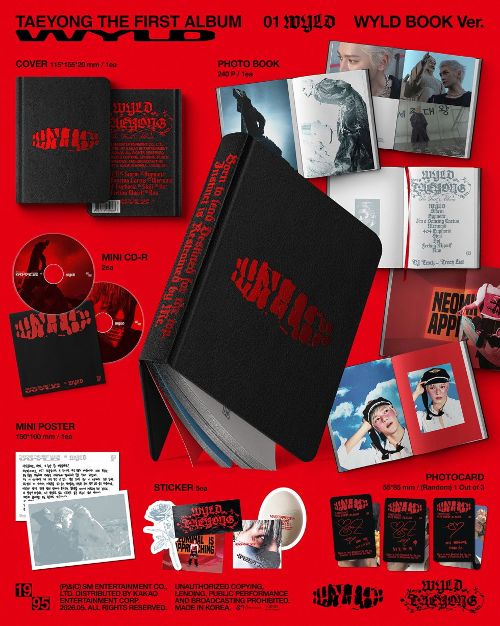 [B2B] TAEYONG - Vol. 1 [WYLD] (WYLD BOOK Ver.) / [음반사 도매] 태용 (TAEYONG) - 정규 1집 [WYLD] (WYLD BOOK Ver.)