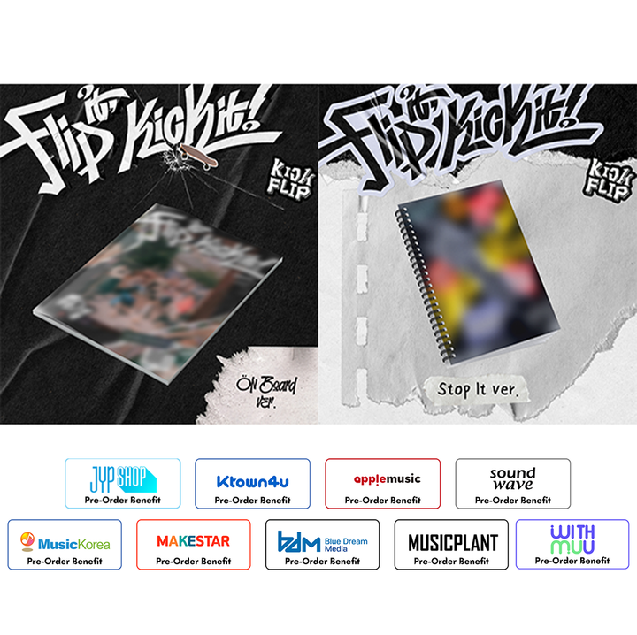 [Pre-Order] KickFlip - Mini 1st "Flip it, Kick it!" + Pre- Order Benefit [STANDARD Ver.](Random/Set)