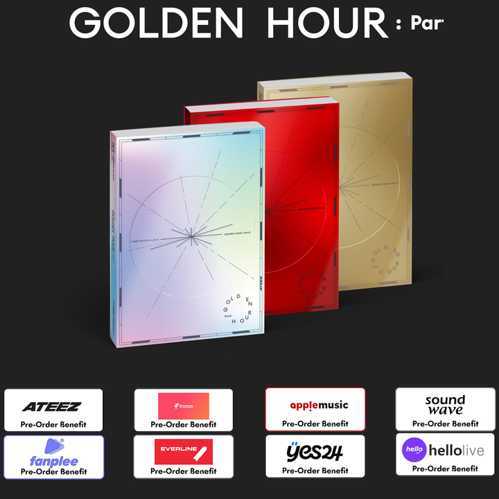 [Pre-Order] ATEEZ - 11th Mini "GOLDEN HOUR : Part.2" + Pre-Order Benefit [Random / Set]