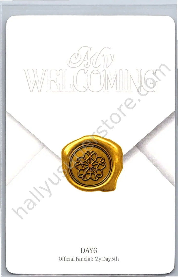 DAY6  - Sungjin - 5th Official MyDay Fanclub kit - My Welcoming Day6 membership
