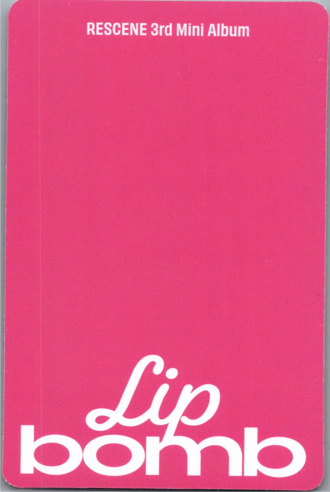 RESCENE "Lip bomb" - Official Photocard (QR)(Photocard Ver.) [26.07.24]