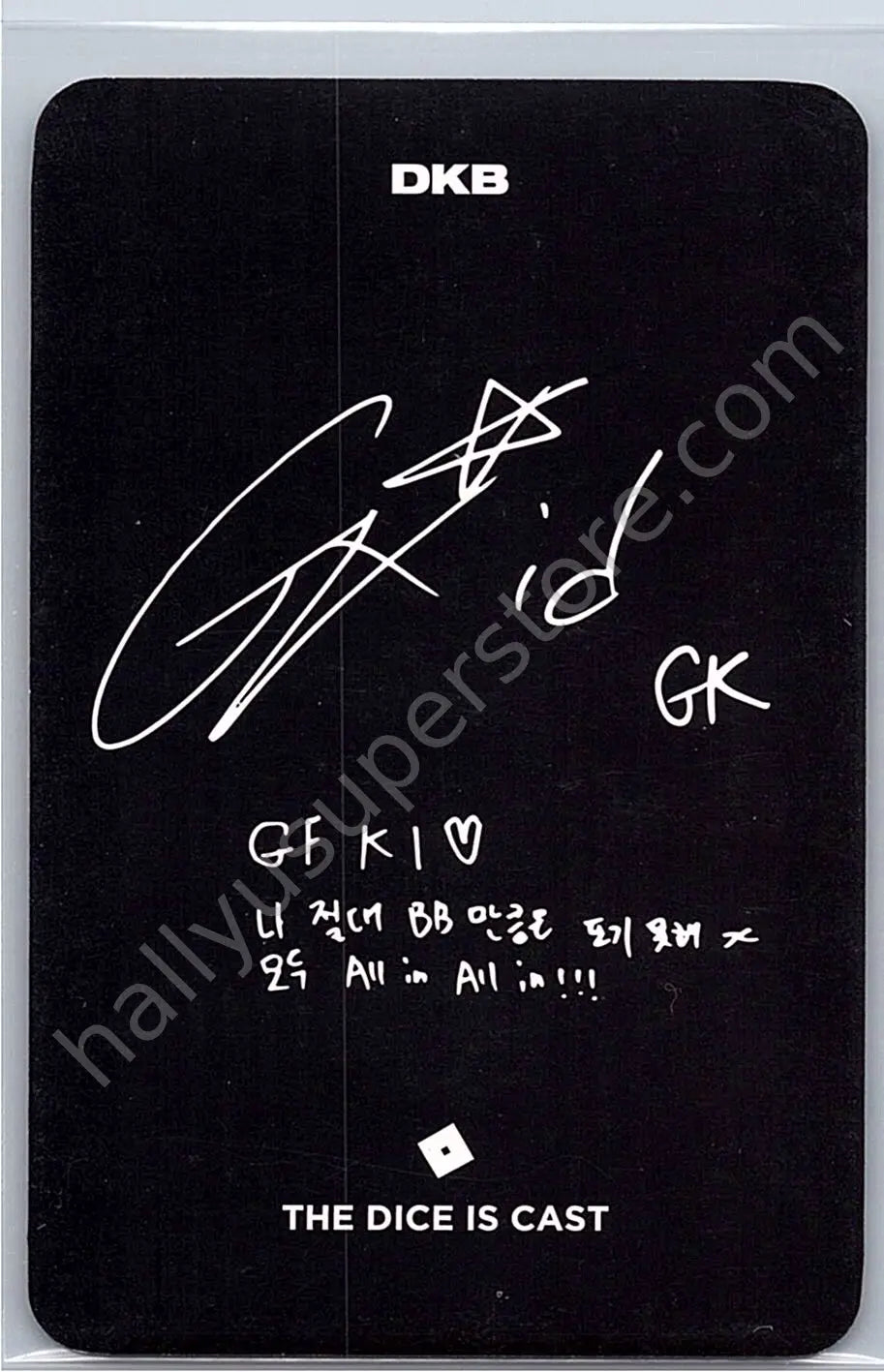 DKB - GK - The Dice Is Cast Album album photocard