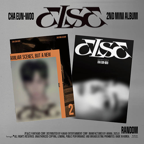 ** [Pre-Order] CHA EUN WOO (of ASTRO) - Mini 2nd "ELSE" (Choose ver.)(FORM 1 / FORM 2 VER.)