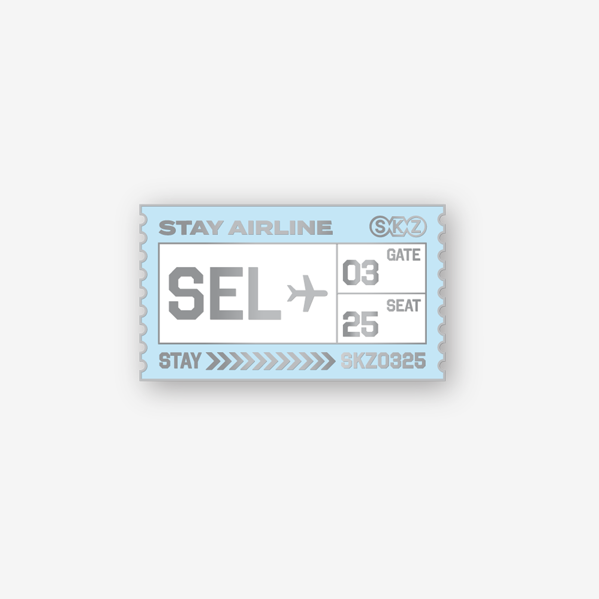 [Stray Kids] METAL BADGE SEOUL Ver. - SKZOO Everywhere All Around The World