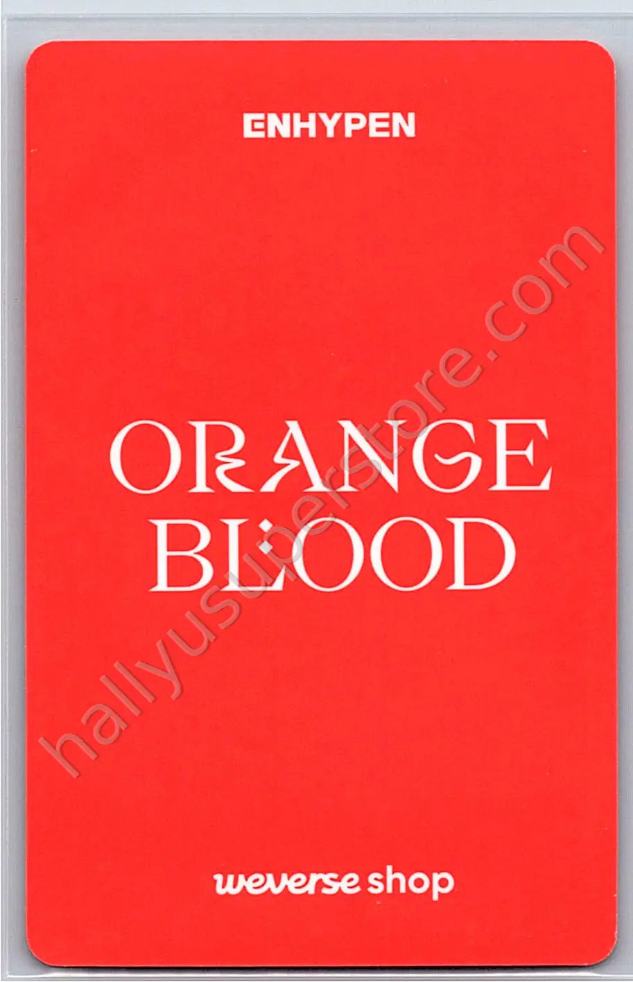ENHYPEN - Jay - ENHYPEN - Heeseung - ORANGE BLOOD Album weverse shop global engene version pre-order benefit (pob) holographic (hologram)