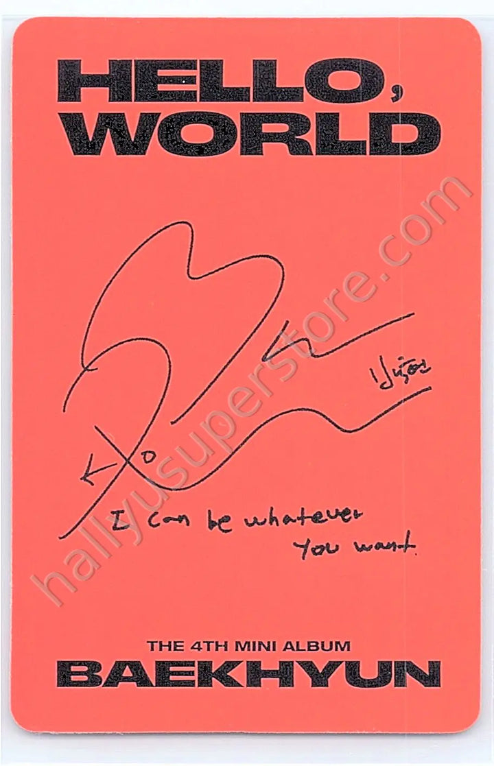 EXO - Baekhyun - Hello, World