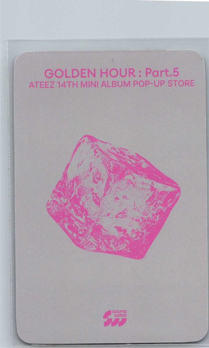 ATEEZ "GOLDEN HOUR : Part.5" - Soundwave POP-UP Lucky Draw Event Photocard, Card Sticker [26.06.26]