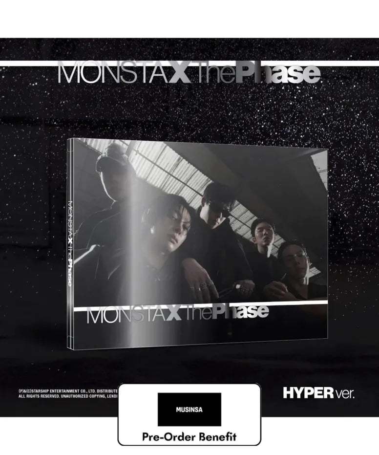 [Pre-Order] MONSTA X - EP [The Phase] + Musinsa LuckyDraw Event (Choose Version)