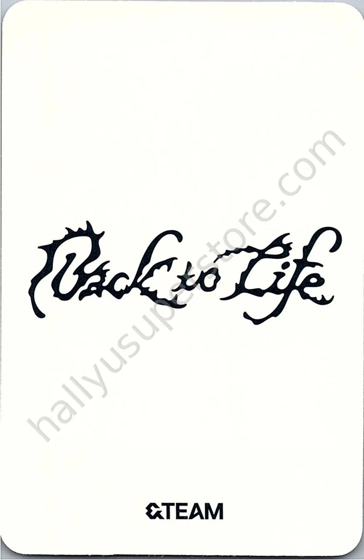 &amp;TEAM - Fuma - Back to Life album photocard B version roar version