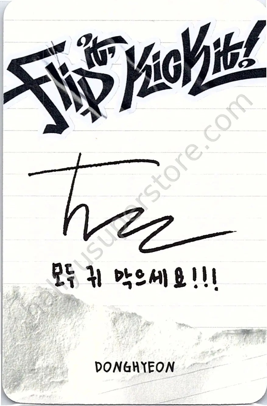 KickFlip - Donghyeon - Flip It, Kick It! album photocard B version stop it version