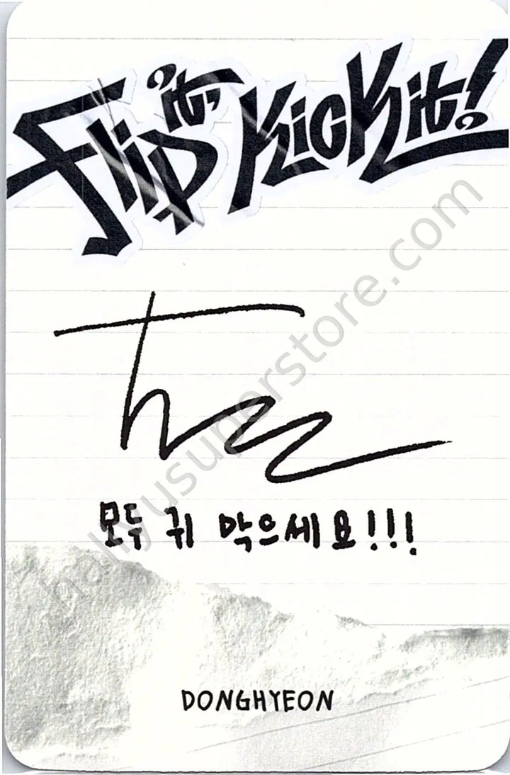 KickFlip - Donghyeon - Flip It, Kick It! album photocard B version stop it version