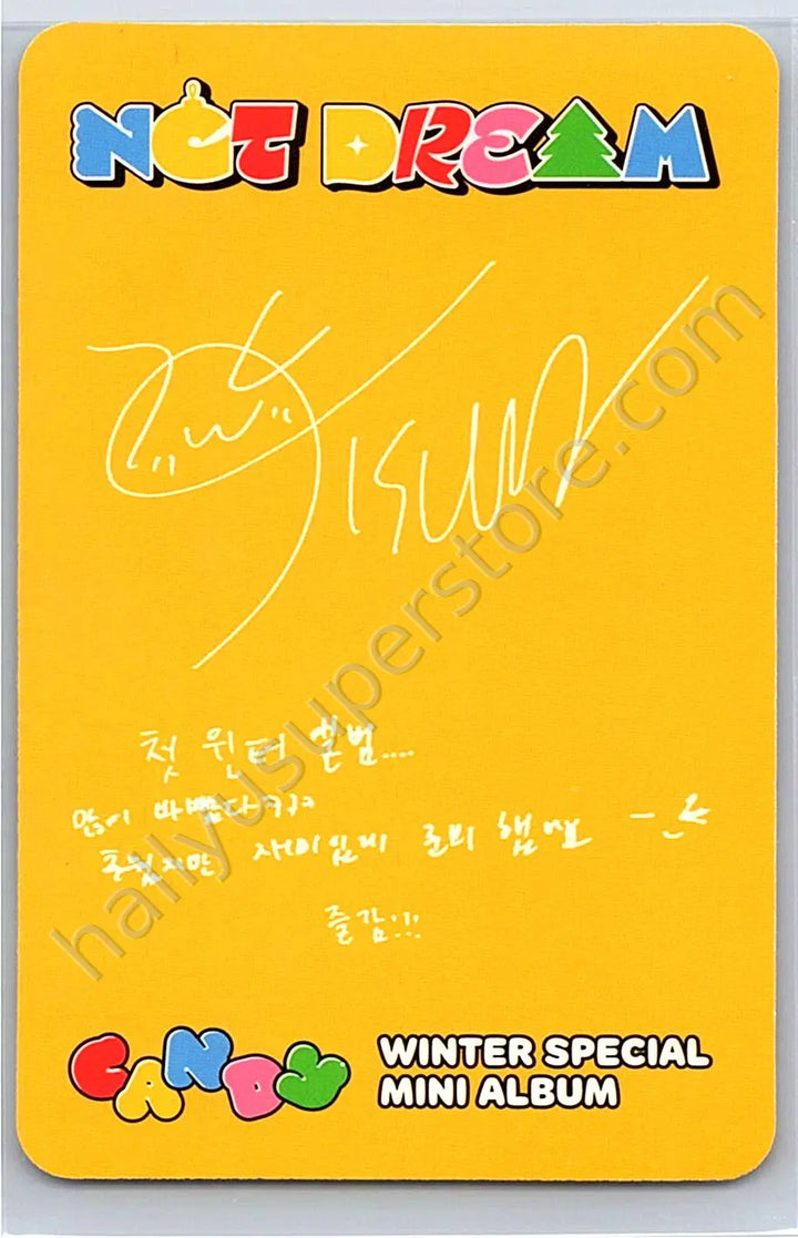 NCT DREAM - Jisung - Candy album photocard digipack version