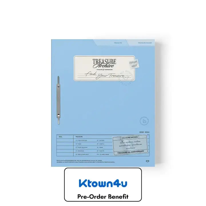 [Pre-Order] TREASURE - TREASURE ARCHIVE : TREASURE 6th ANNIVERSARY + Pre-Order Benefit