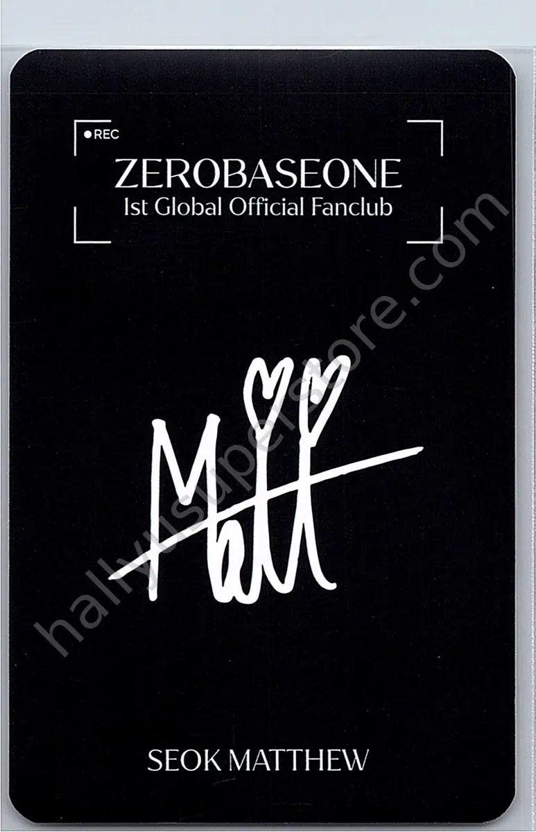 ZEROBASEONE - Matthew - 1st Global Official Fanclub