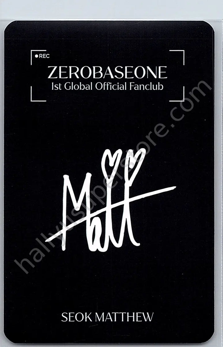 ZEROBASEONE - Matthew - 1st Global Official Fanclub